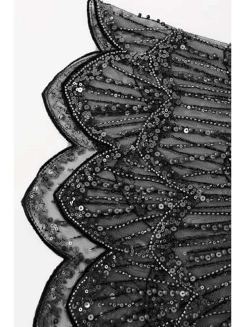 1920s Sequined Shawl Wrap Women Vintage Gatsby Cape Evening Party